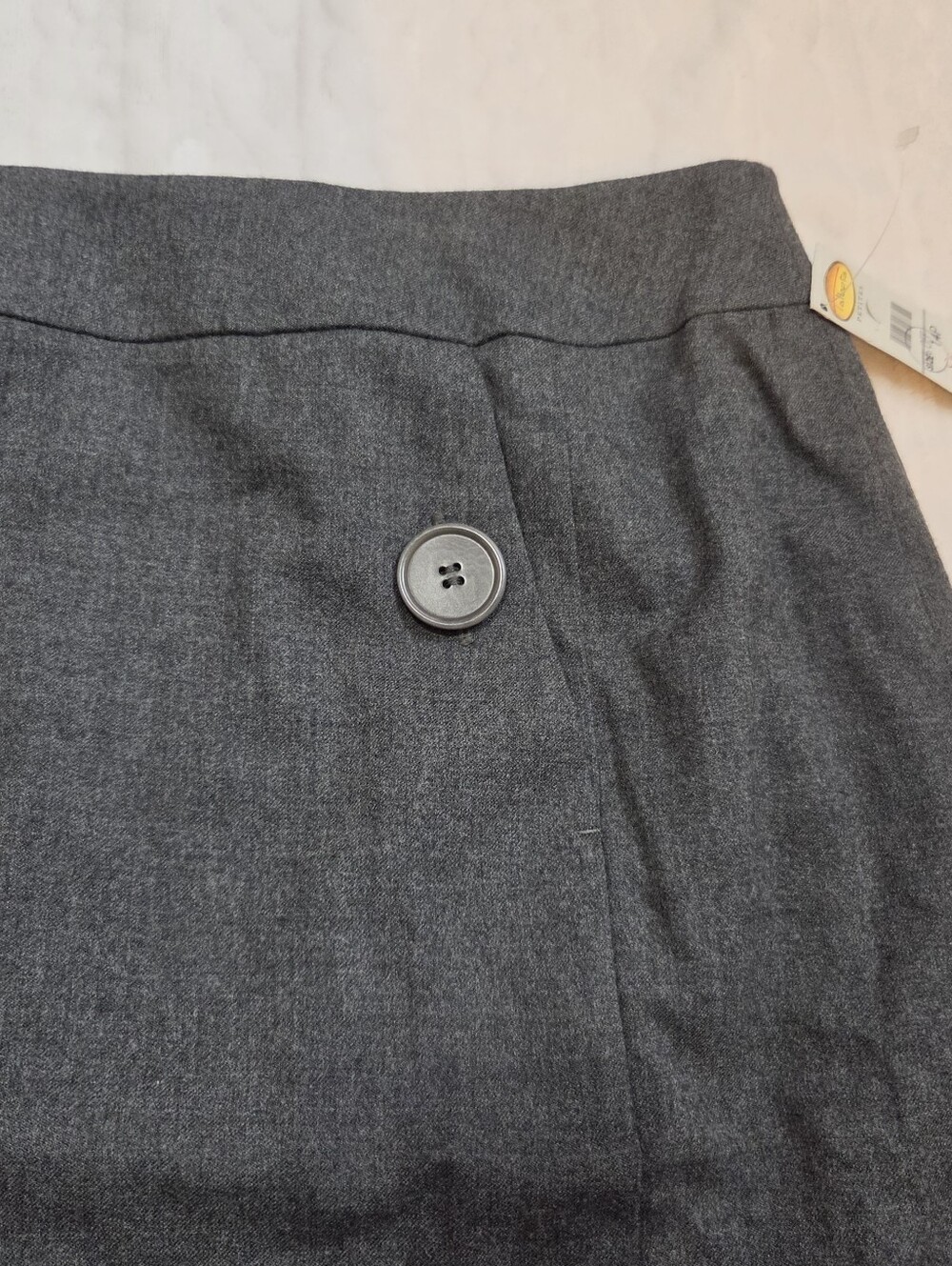 Nwt Talbots Gray Wool Pencil Skirt With Button Detail Workwear Officesiren | 14 - Picture 2 of 8